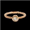 Image 1 : 0.40CT NATURAL DIAMOND 14K ROSE GOLD RING