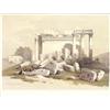 Image 1 : DAVID ROBERTS (English. 1796-1864), "Ruins of the Eastern Portico of the Temple of Baalbec". Si...