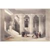 Image 1 : DAVID ROBERTS (English. 1796-1864), "Temple at Esneh". Signed in the plate David Roberts R.A.,...