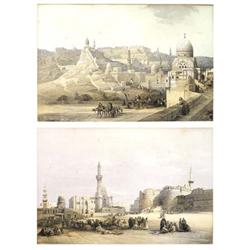 DAVID ROBERTS (English. 1796-1864), "The Citadel of Ciro". Signed in the plate David Roberts R....