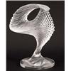 Image 1 : LALIQUE FROSTED AND MOLDED CRYSTAL SCULPTURE, French. Signed Lalique, France. Height 12 1/2". $...