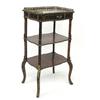 Image 1 : LOUIS XV STYLE GILT BRONZE MOUNTED ROSEWOOD AND BURL, TABLE EN CHIFFONNIERE, French. Late 19t...