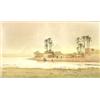 Image 1 : SPYRIDON SCARVELLI (Italian/Greek 1868-1942), "View of Two Pyramids in Egypt". Signed Scarvelli...