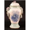 Image 1 : FURSTENBERG PORCELAIN JAR AND COVER, German. Circa 1880. By Ducal Brunswick. Underglazed blue c...