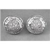 Image 1 : STUNNING PAIR OF DIAMOND EARRINGS, Set with thirty-eight round and seventy-two baguette diamond...