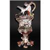 Image 1 : CAPO DI MONTE PORCELAIN EWER, Italian. Circa 1900. Molded in relief with mermaids, dolphins, pu...