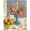 Image 1 : C. EVERLEY (American. 20th Century), "Still Life with Posy Ring". Signed C. Everley and dated 6...