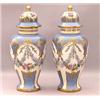 Image 1 : PAIR OF "SEVRES" PORCELAIN VASES AND COVERS, French. Late 19th Century. Each of baluster form d...