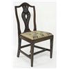 Image 1 : HEPPLEWHITE STYLE MAHOGANY SIDE CHAIR, Circa 1900. The pierced vase form splat above the drop i...