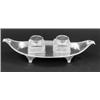 Image 1 : PAIR OF VENETIAN ROCK CRYSTAL AND GILT METAL TWO LIGHT WALL SCONCES, Italian. Each backplate in...