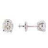 Image 2 : 1.00 ctw Diamond Stud Earrings - 14KT White Gold