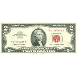 1963 $2 XF/AV Red Seal Note