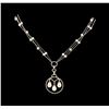 Image 1 : 0.95 ctw Diamond Necklace - 18KT White Gold