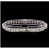 Image 2 : 14KT White Gold 8.20 ctw Diamond Tennis Bracelet