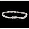 Image 2 : 14KT White Gold 7.22 ctw Diamond Tennis Bracelet