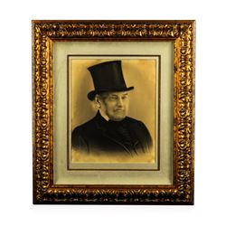 Antique Original Charcoal of William Haskell (1802-1895)