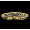 Image 2 : 14KT Yellow Gold 16.20 ctw Multicolor Sapphire Bracelet