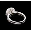 Image 3 : 14KT White Gold 2.76 ctw Diamond Ring