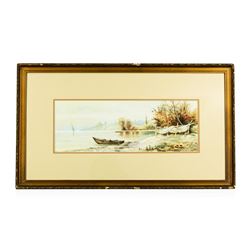 Antique Original Signed Watercolor