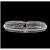 Image 1 : 18KT White Gold 3.04 ctw Diamond Tennis Bracelet