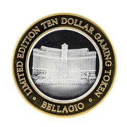.999 Silver Bellagio Las Vegas, NV $10 Casino Limited Edition Gaming Token