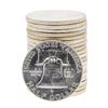 Image 2 : Roll of (20) 1963 Brilliant Uncirculated Franklin Half Dollar Coins