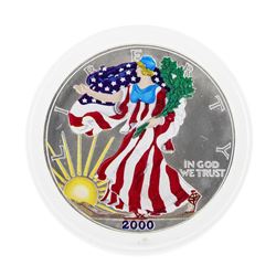 2000 $1 American Silver Eagle Coin with Color Enamel