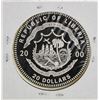 Image 2 : 2000 $20 Liberia KM 472 Alamo Proof Silver Coin