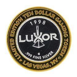 .999 Fine Silver The Luxor Las Vegas, Nevada $10 Casino Limted Edition Gaming To