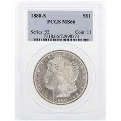 1880-S $1 Morgan Silver Dollar Coin PCGS MS66