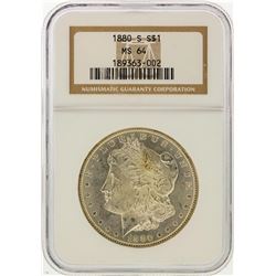 1880-S $1 Morgan Silver Dollar NGC Graded MS64