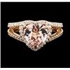Image 2 : 14KT Rose Gold 2.10ct Morganite and Diamond Ring