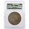 Image 1 : 1872-CC $1 Liberty Seated Coin ICG MS62