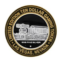 .999 Silver Sam's Town Las Vegas $10 Casino Gaming Token Limited Edition
