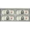 Image 1 : Lot of (4) 1963 $5 Red Seal Legal Tender Notes