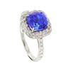 Image 4 : 14KT White Gold 2.99ct Tanzanite and Diamond Ring