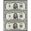 Image 1 : Lot of (3) 1934D $5 Silver Certificate Notes
