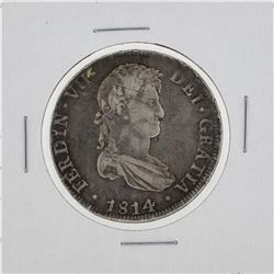 1814 Bolivia 8 Reales Silver Coin KM84