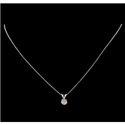 14KT White Gold 0.75ctw Diamond Pendant With Chain