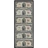 Image 1 : Lot of (6) 1953A $2 Legal Tender Notes