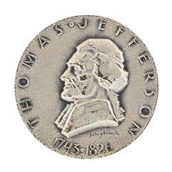 1962 Thomas Jefferson Medallic Art Co N.Y. 1.56 oz .999 Fine Silver Medal