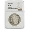 Image 1 : 1882-S $1 Morgan Silver Dollar Coin NGC MS66