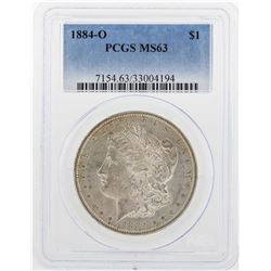 1884-O $1 Morgan Silver Dollar Coin PCGS MS63