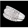 Image 1 : 14KT White Gold 1.00ctw Diamond Ring
