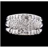 Image 2 : 14KT White Gold 1.00ctw Diamond Ring
