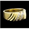 Image 1 : 14KT Yellow Gold 0.70ctw Mens Wedding Ring