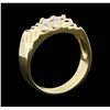 Image 4 : 14KT Yellow Gold 0.70ctw Mens Wedding Ring