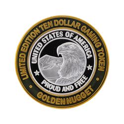 .999 Silver Golden Nugget Las Vegas $10 Casino Gaming Token Limited Edition