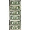 Image 2 : Lot of (6) 1953B $2 Legal Tender Notes