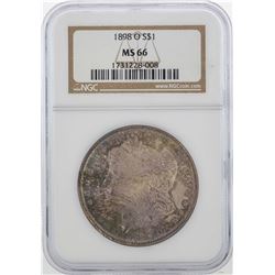 1898-O $1 Morgan Silver Dollar Coin NGC MS66